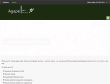 Tablet Screenshot of agapeministries.co.za