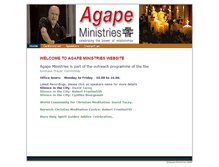 Tablet Screenshot of agapeministries.co.uk